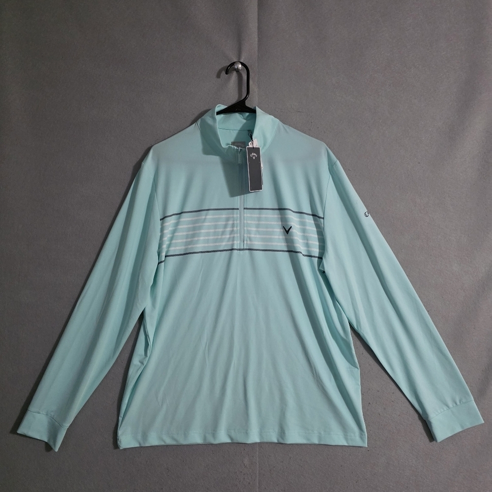NWT Callaway 1/4 Zip Opti Dry Ottoman Sun Protection Performance Pullover Size M